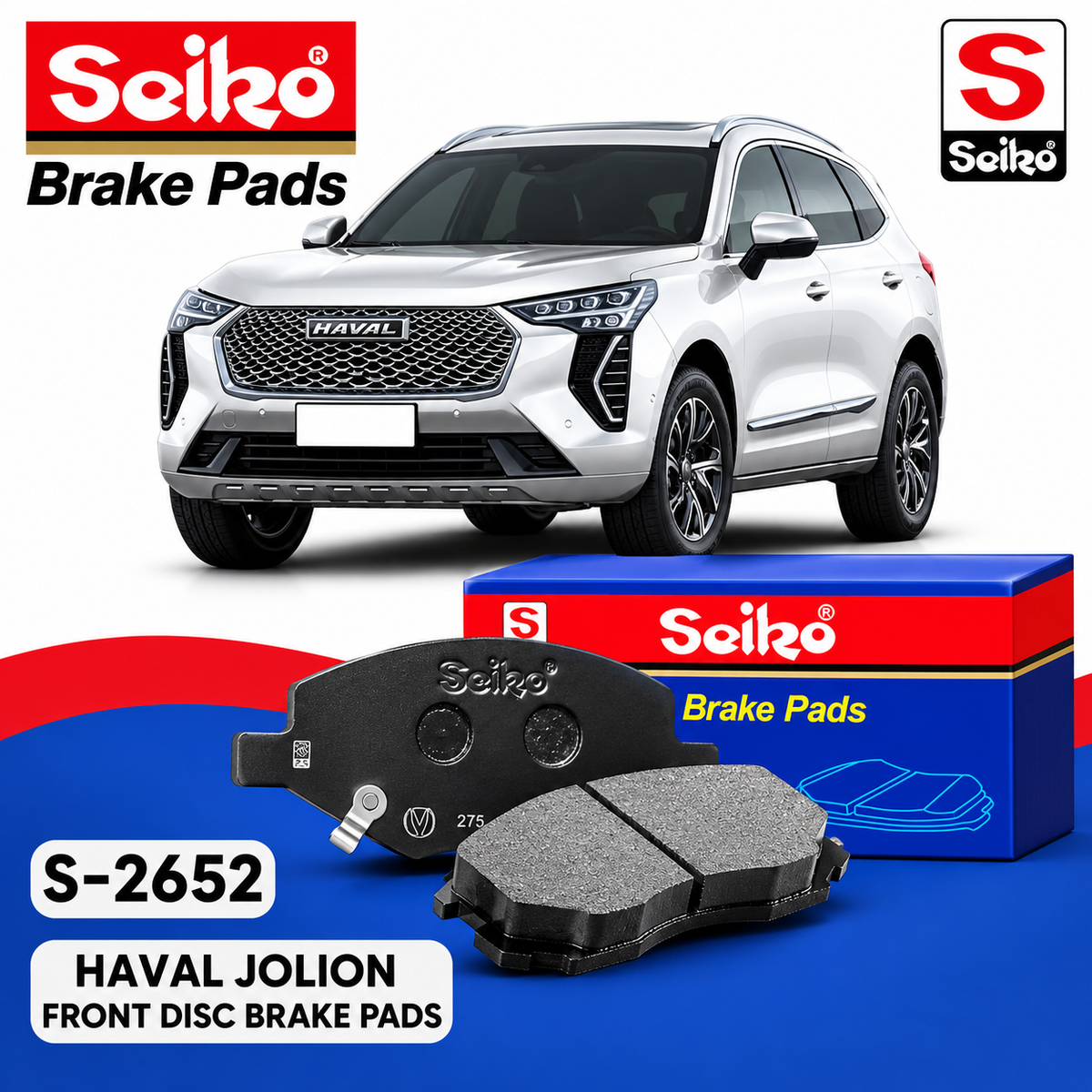Haval Jolion Front Seiko Premium Disc Brake Pads S-2652