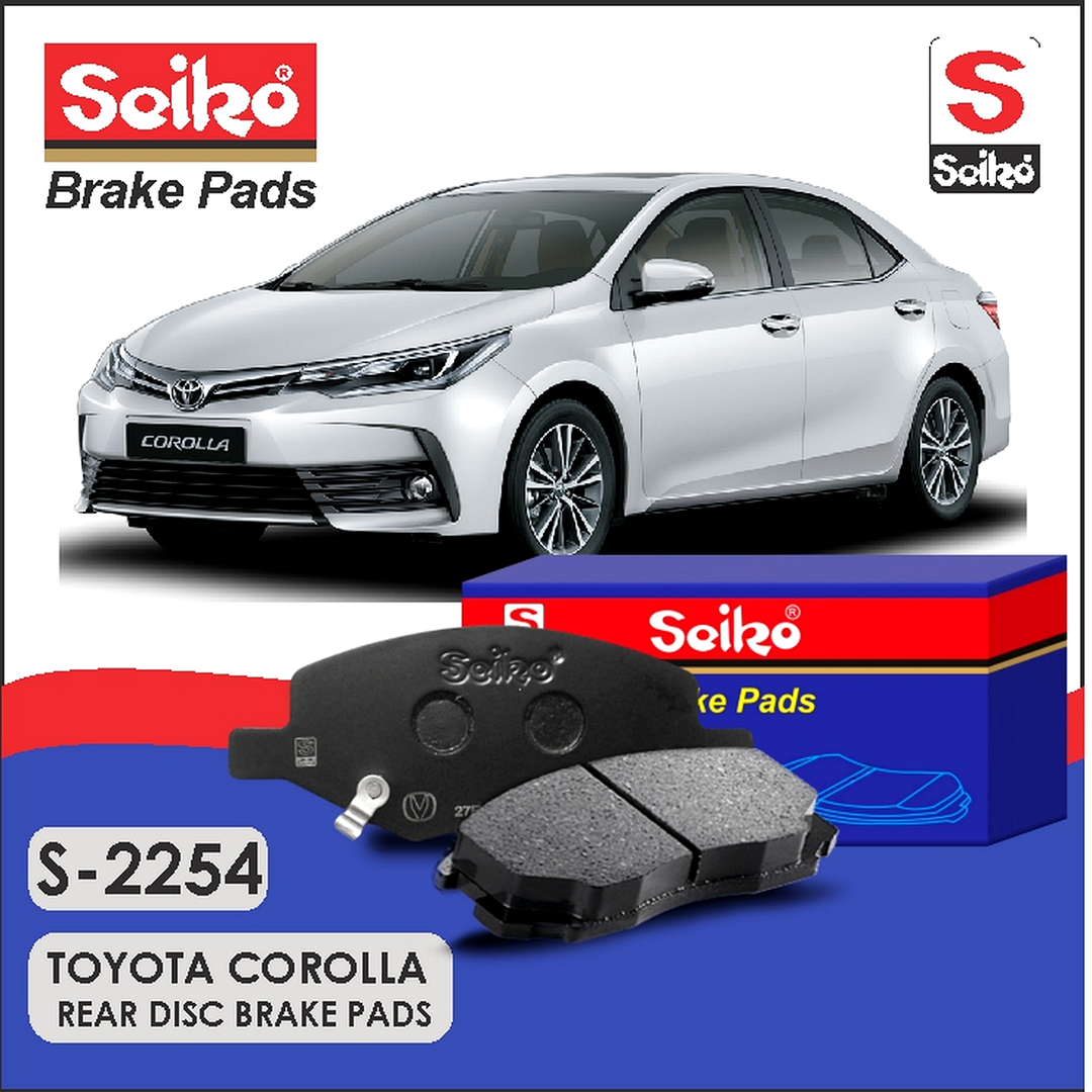 Toyoto Corolla Rear Seiko Premium Disc Brake Pads S-2254