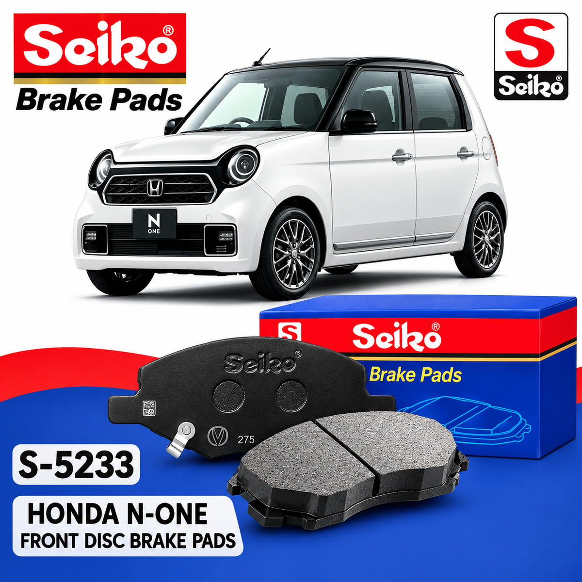 Honda N-ONE Front Seiko Premium Disc Brake Pads S-5233