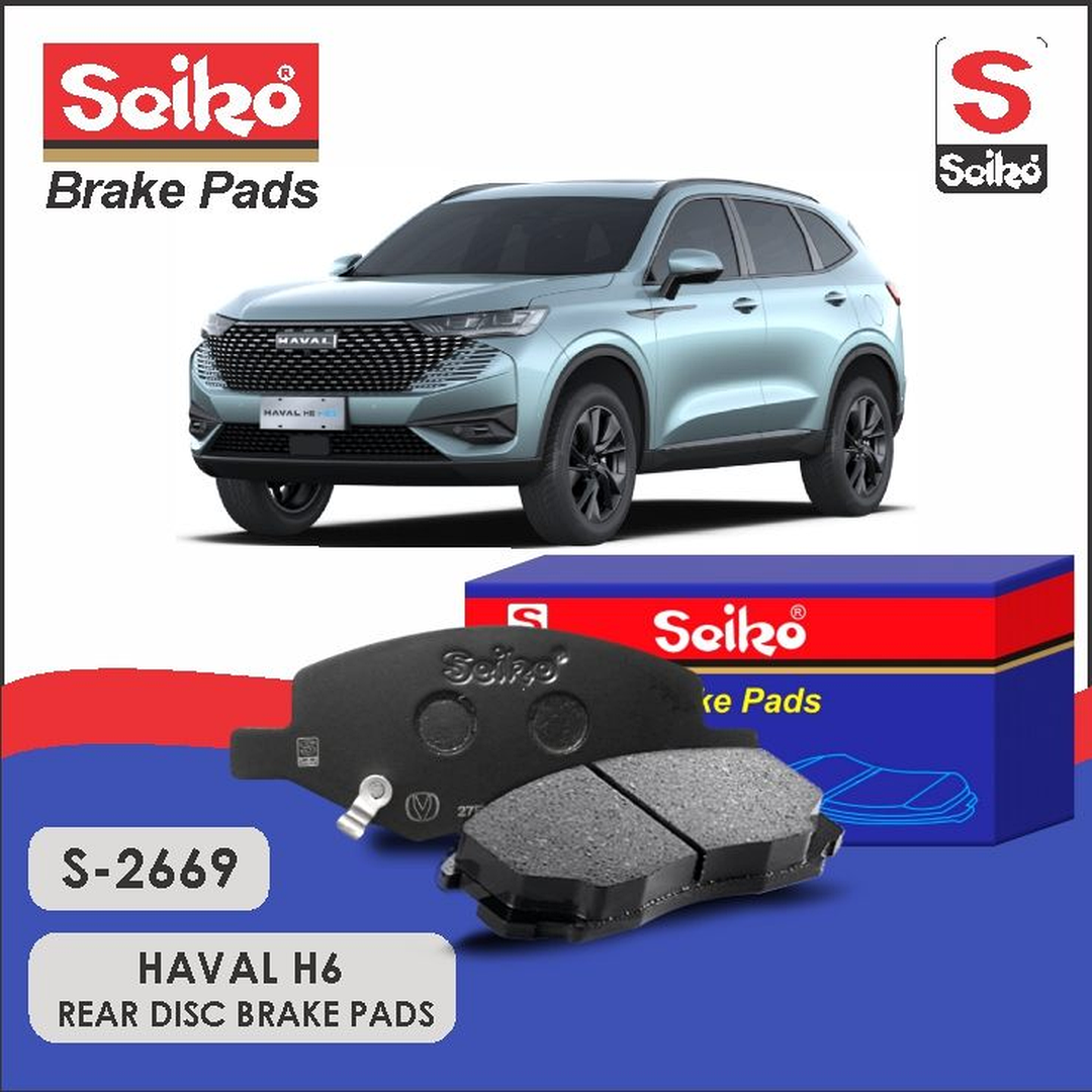 Haval H6 Rear Seiko Premium Disc Brake Pads S-2669