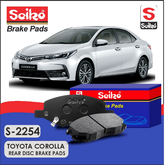 Toyoto Corolla Rear Seiko Premium Disc Brake Pads S-2254