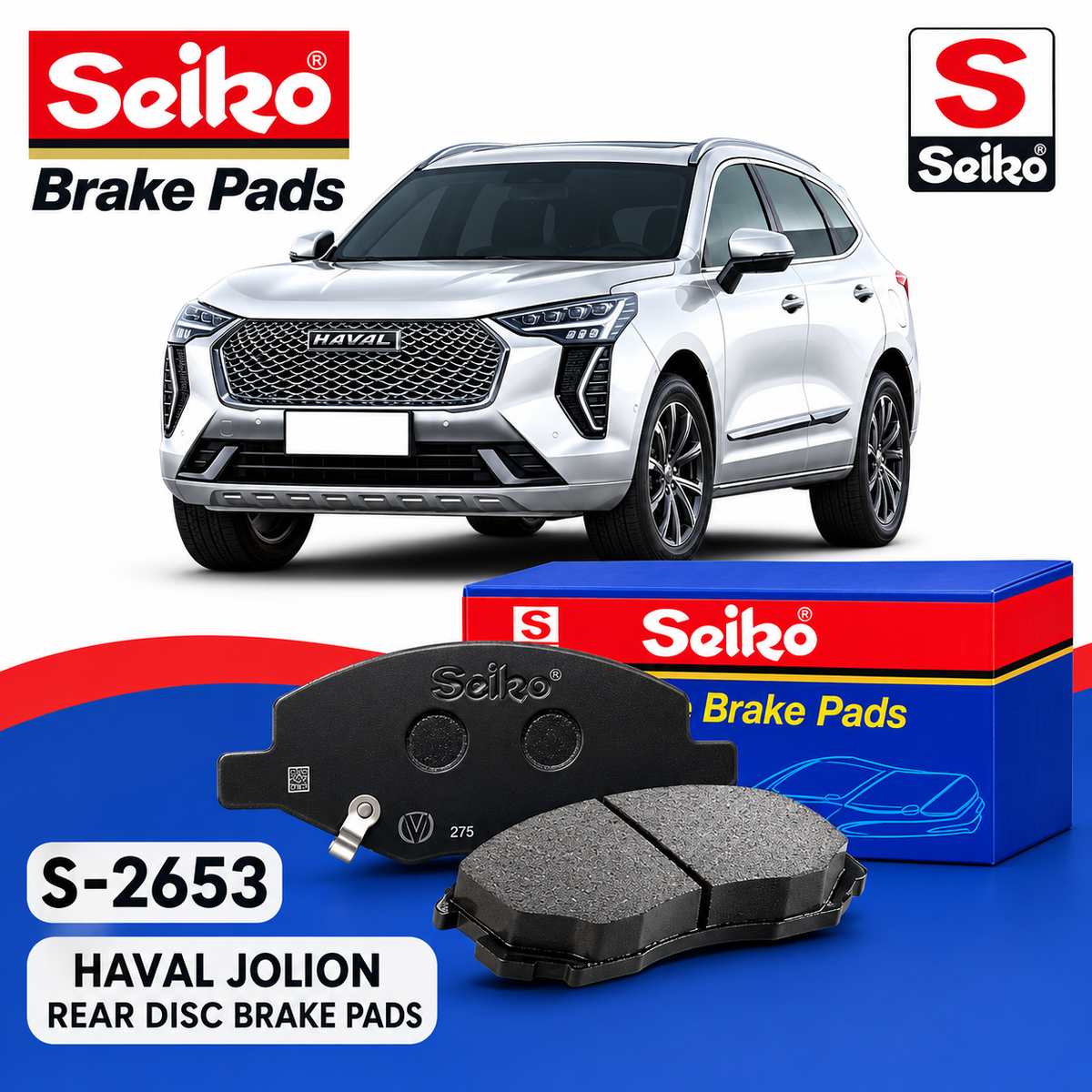 Haval Jolion Rear Seiko Premium Disc Brake Pads S-2653