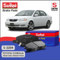 Toyota Corolla Rear Seiko Premium Disc Brake Pads S-2204