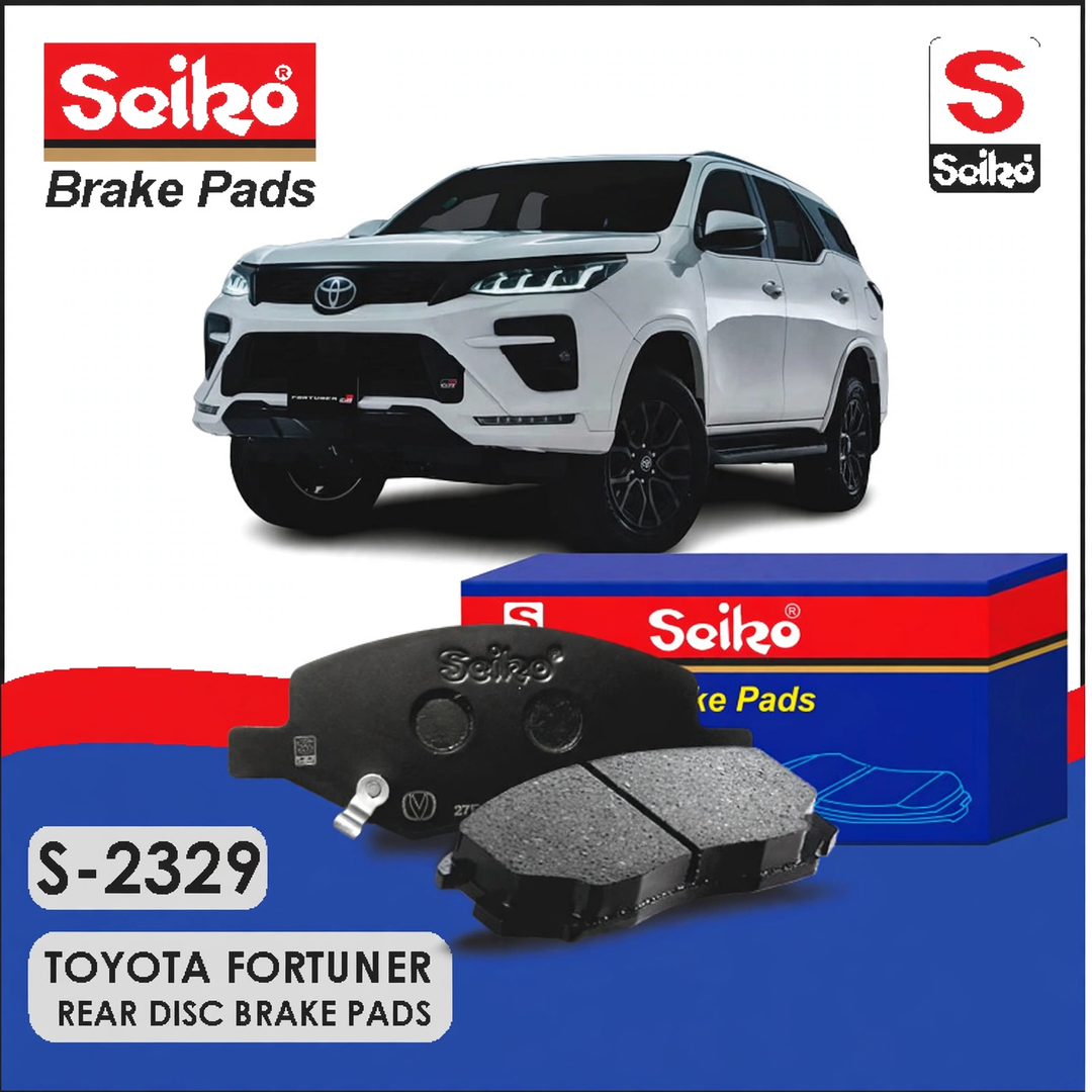 Toyota Fortuner Rear Seiko Premium Disc Brake Pads S-2329